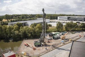 Wind turbine foundations Kruisem